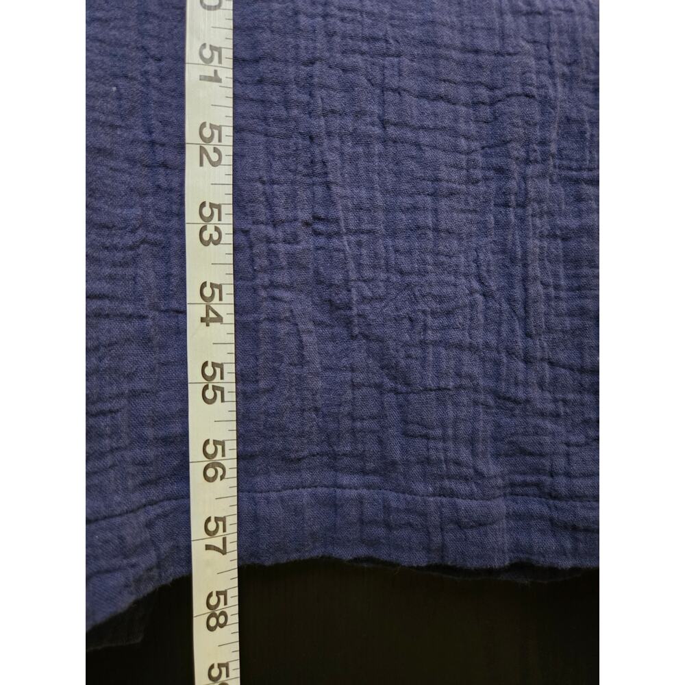 Boho Flowy Oversized Gauze Maxi Dress XL Blue Free People Free-est Manda Midi - Picture 9 of 10